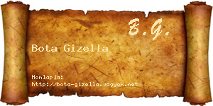 Bota Gizella névjegykártya