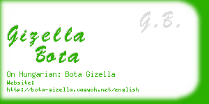 gizella bota business card